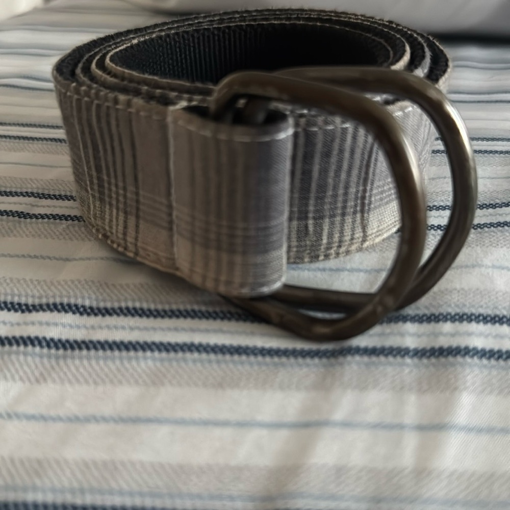 Men's‎ Gray Plaid Belt